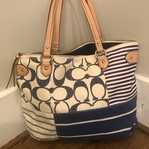 Coach canvas tote